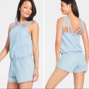 Fabletics Liza Chambray Denim Romper